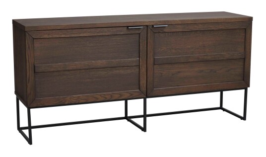 Rowico Home Everett sideboard Brun ek/svart 160 x 41 cm Brun