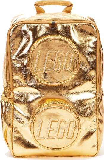 Lego Klosseformet Ryggsekk I Gullfarget Metallic