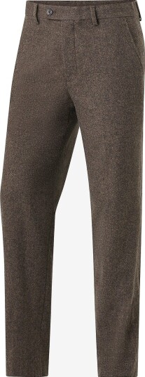 Lindbergh Dressbukser Flannel Wool Blend Formal Pant Brun