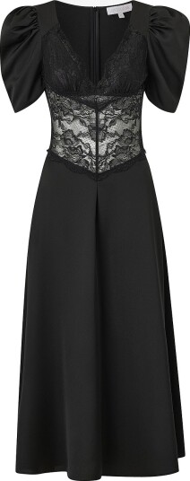 Love Lolina Maxikjole Francis Lace Midi Dress Svart