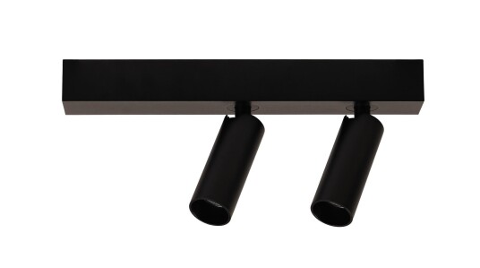 A block slim dobbel spot med base 2700K 2 x 9,1 Watt   Dimbar   Svart