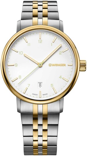Wenger Herreklokke 01.1731.122 Hvit/Gulltonet stål Ø40 mm Wenger Herreklokke 01.1731.122 Hvit/Gulltonet stål Ø40 mm