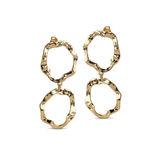 Enamel Copenhagen Miriam Earrings Gullfarge 50 mm Enamel Copenhagen Miriam Earrings Gullfarge 50 mm
