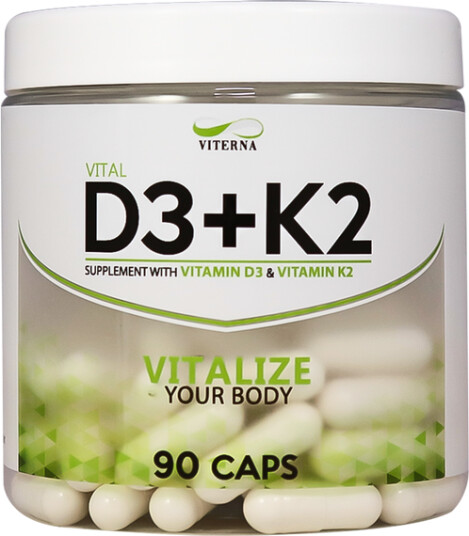 Viterna Vital D3 + K2, 90 kaps