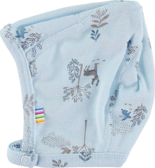 Joha Babylue Ull/Silke Blå m. Naturlig Joha 48 cm Lue baby Lyseblå