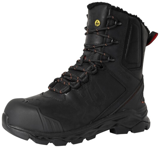 HH Workwear Workwear Helly Hansen Oxford Fôrete Høye Vintervernestøvler Med Tåvernhette I Kompositt Svart 40