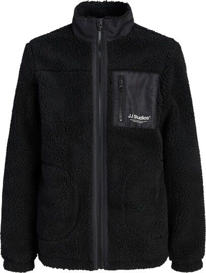 Jack & Jones Fleecejakke Teddy JjeSoho Black Jack & Jones 10 år (140) Fleecejakke Svart