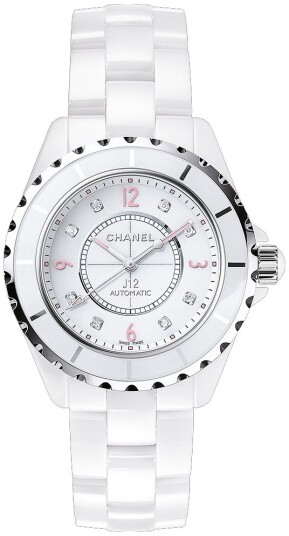 Chanel Dameklokke H4864 J12 Hvit/Keramik Ø38 mm