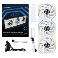 Lian Li UNI FAN TL Wireless LCD 120mm Kabinettvifter 3-pk Hvit med RGB Lian Li UNI FAN TL Wireless LCD 120mm Kabinettvifter 3-pk Hvit med RGB