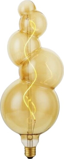 Spl E27 4W XXL Flex Bubble 5 filamentpære   200lm dimbar gullfarget glass 2000K   Dimbar : Dimbar Kulør : Ekstra varm
