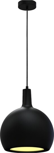 E27 Designer pendellampe Ø28cm Sort metall og keramikk uten lyskilde max 60W