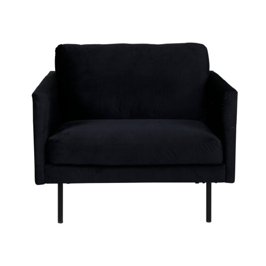 Venture Home Møbel24 Zoom Lenestol Velour Svart. 1569300-01-0 1667814-01-0