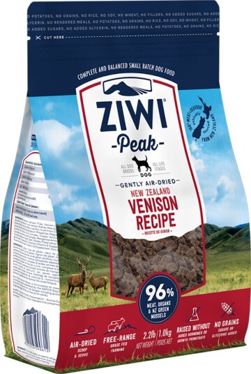 Ziwipeak tørrfôr Ziwi Peak Air Dried Hjort 4 x 1 kg