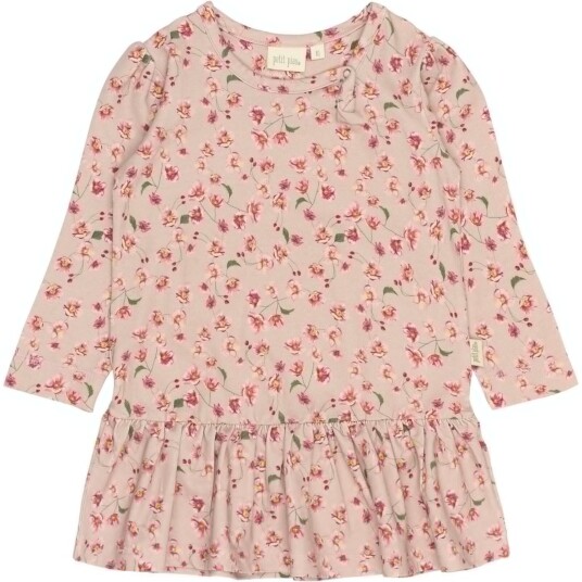 Petit Piao Autumn Anemon Kjole L/S Gather Printed 86