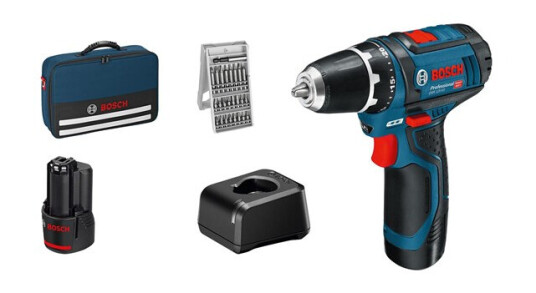 Bosch Professional GSR 12V-15 PROFESSIONAL BORE-/SKRUEMASKINE MED 2X