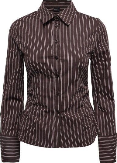 Gina Tricot Shaped Shirt Brown XL