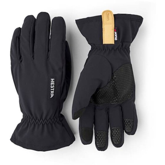 Hestra Czone Contact Pick Up - 5 Finger Black 12