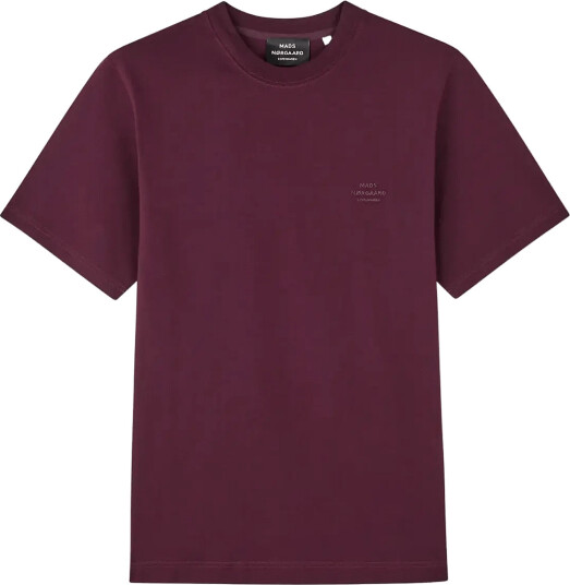 Mads Nørgaard Cotton Jersey Frode Logo Tee Fav Burgundy M