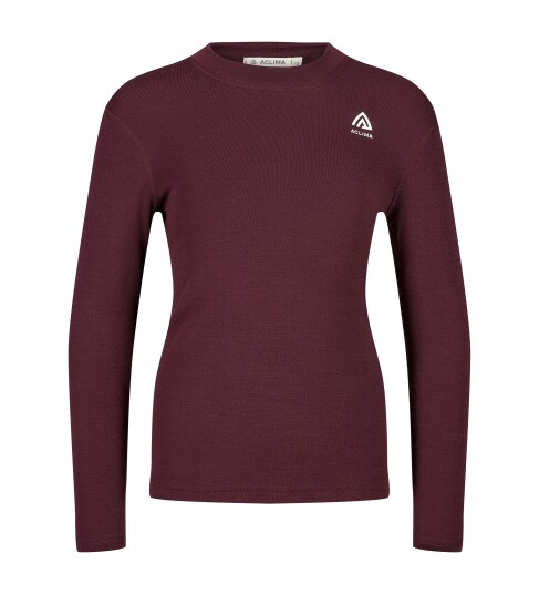Aclima WarmWool Crewneck JR Fig Beige Melange 140