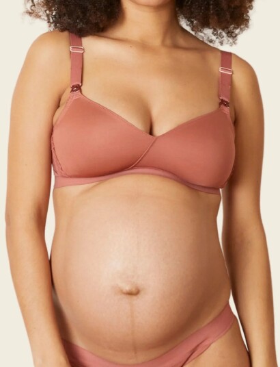 Cache Coeur Maternity And Nursing Bra Serena Brown 75 I/J