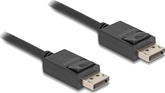 Delock Displayport Kabel Displayport Hann Til Displayport Hann Displayport 2.1 1 M 8 K 60 Hz 7680 X 4320 Støtte Svart