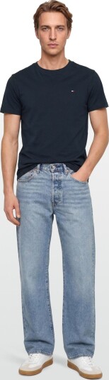 Tommy Hilfiger Essential Cotton Reg Fit Tee Ss Navy 74 Tommy Hilfiger Essential Cotton Reg Fit Tee Ss Navy 74