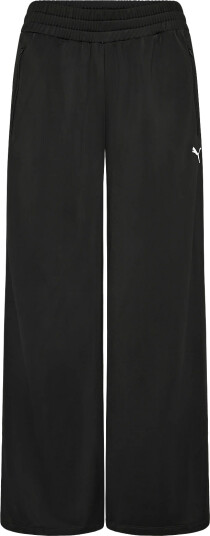 PUMA T7 Foundation Standard Wide Leg Poly Knitted Pants Black XXL