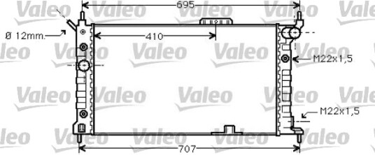 VALEO 734429 Radiator motorkjøling