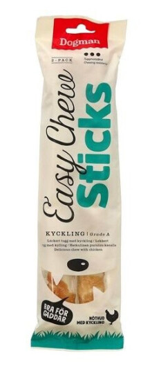 Dogman Easy Chew Sticks M Kylling 2P