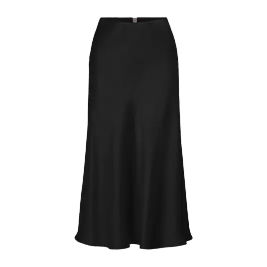 Y.A.Skjørt yasPella HW Midi Skirt Svart Y.A.Skjørt yasPella HW Midi Skirt Svart