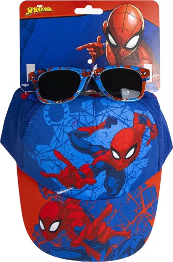 Spider Man Kaps &  Solbriller Blå