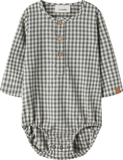 Lil"Atelier Nbmroanne Ls Body Shirt Lil   MULLED BASIL   62