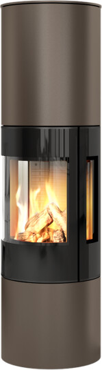Rais Viva L 160 mocca gasspeis med sideglass og glassdør