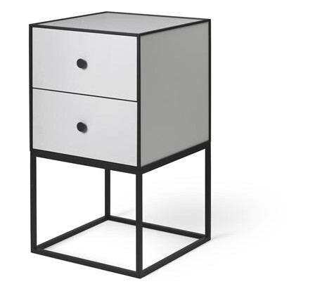Audo Frame 35 Sidebord med 2 Skuffer Lysegrå