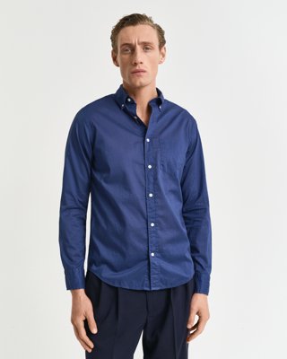 Gant Regular fit solbleket skjorte PERSIAN BLUE XL
