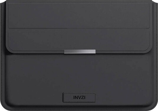 INVZI Vegansk skinn Sleeve med stativ MacBook Pro/Air 13/14" Svart INVZI Vegansk skinn Sleeve med stativ MacBook Pro/Air 13/14" Svart
