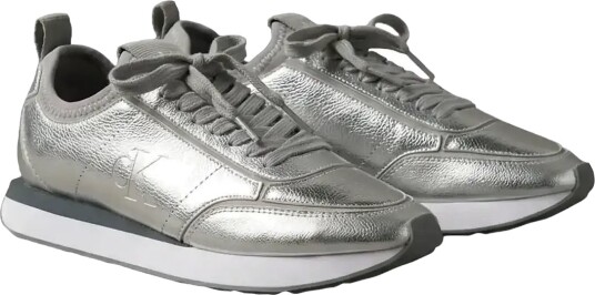 Calvin Klein Retro Runner Metallic   Silver   36
