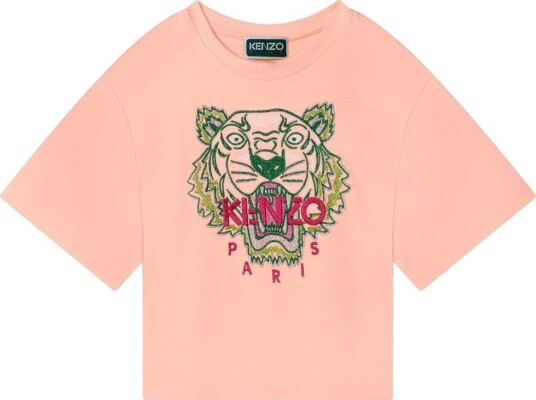 Kenzo T skjorte Rosa m. Tiger Kenzo 8 år 128 T skjorte