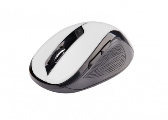 C-Tech Wlm-02W, Høyre Hendt, Optisk, Rf Kabel-Fri, 1600 Dpi, Svart, Hvit