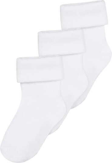 Noppies Unisex Socks 3 Pack C001 WHITE 3 6M Noppies Unisex Socks 3 Pack C001 WHITE 3 6M
