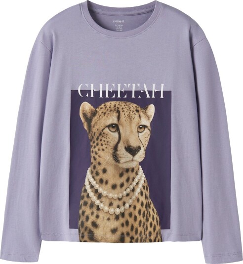 Name It Genser NkfVotea Arvestykke Lilac/Cheetah Name It 11 12 år (146 152) Genser Lilla