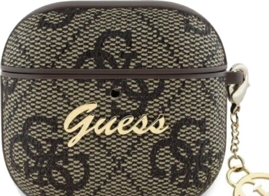 Guess Gua4g4gsmw Airpods 4-Etui Brun 4G Charm Collection
