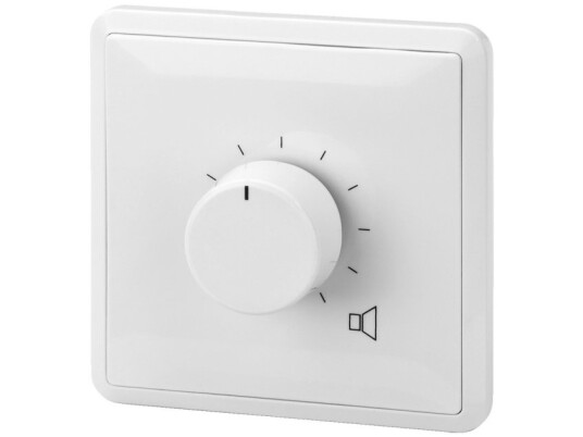 Monacor Att-324Peu, Rotasjonsvolumkontroll, Vegg-Montert, Hvit, 50 - 18000 Hz, 24 W, 80 Mm