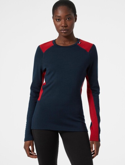 Helly Hansen W Lifa Merino Midweight Crew Blue S