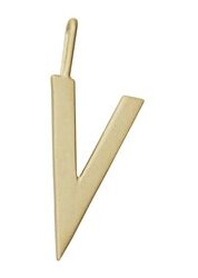 Design Letters Archetype Charm 16 mm Gold A-Z V