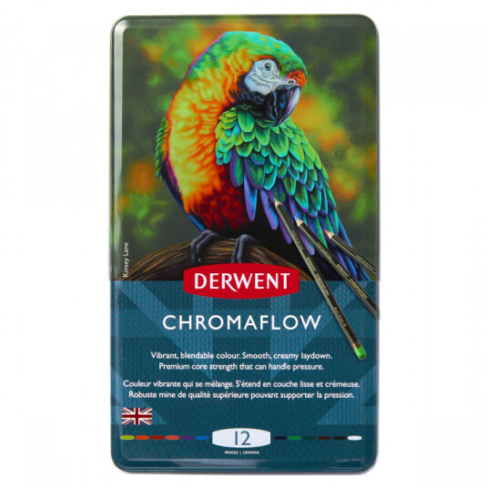 Derwent Chromaflow Fargeblyanter 12-sett