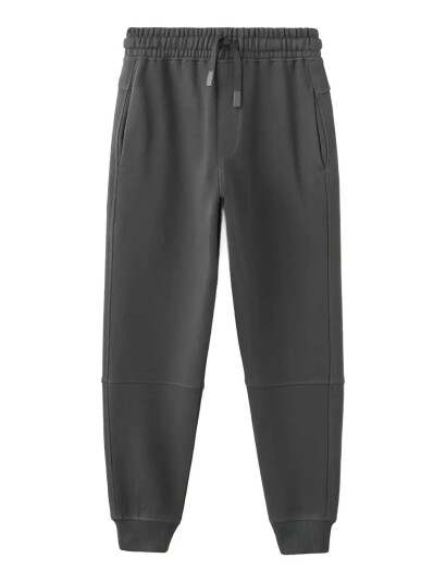 Mango Cotton Joggers With Elastic Waist Grey 7