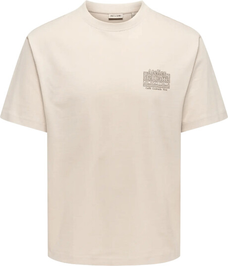 ONLY & SONS Onsfred Bellissima Rlx Ss Tee Vd Beige XXL
