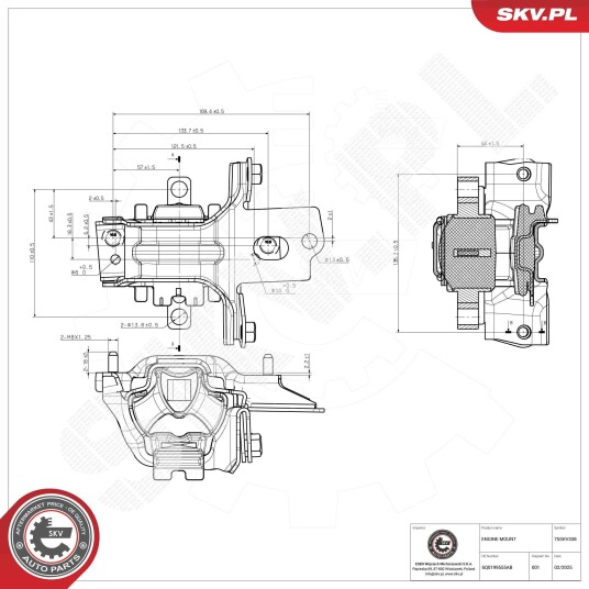 Motorfeste ESEN SKV 75SKV338