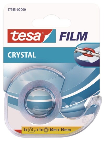 tesa film tape 10m x 19mm Crystal Transparent + dispenser